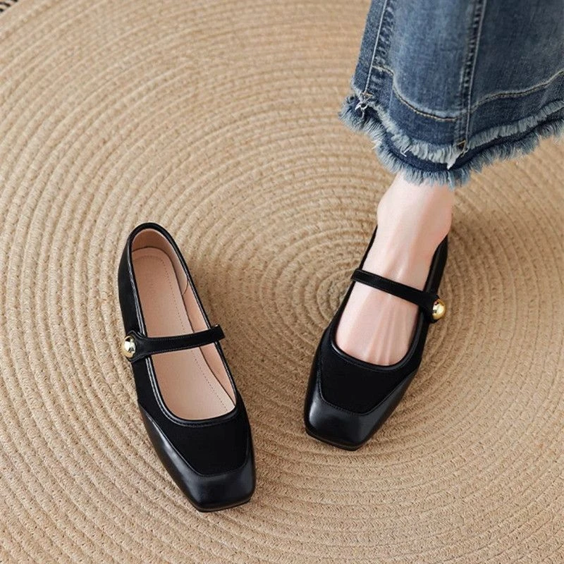 Women Shoes Quick Delivery - Eleganckie damskie baleriny na niskim obcasie,