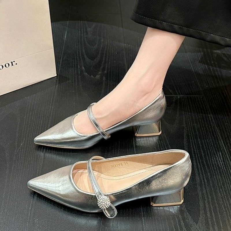 Women Shoes Quick Delivery - Szpiczaste palce na średnim obcasie Damskie