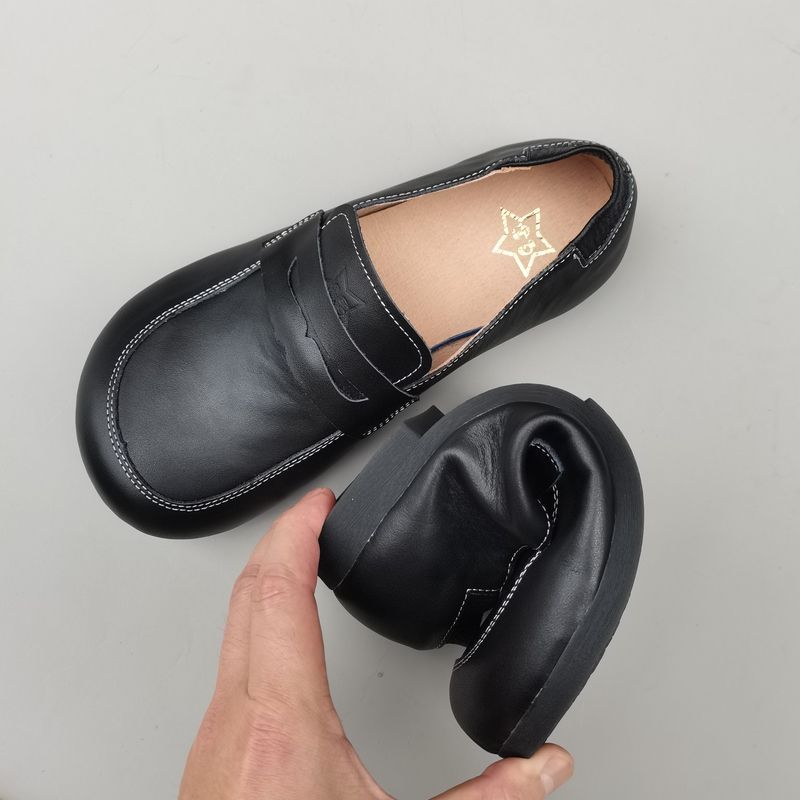 Women Shoes For Big Feet - Naturalne skórzane szerokie buty damskie Męskie
