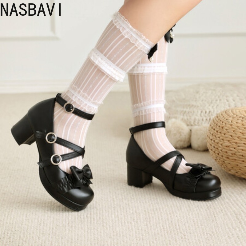 Women'S Shoes Big Feet - NASBAVI Damskie buty Lolitas Mary Janes