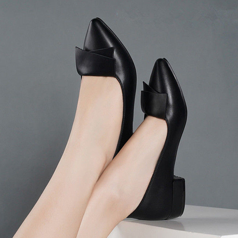 Women Shoes Quick Delivery - Szpiczasty nosek Niski obcas Eleganckie damskie