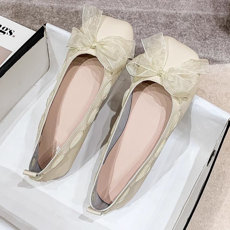 Women Shoes Quick Delivery - Woman Flats Square Toe Moccasins with