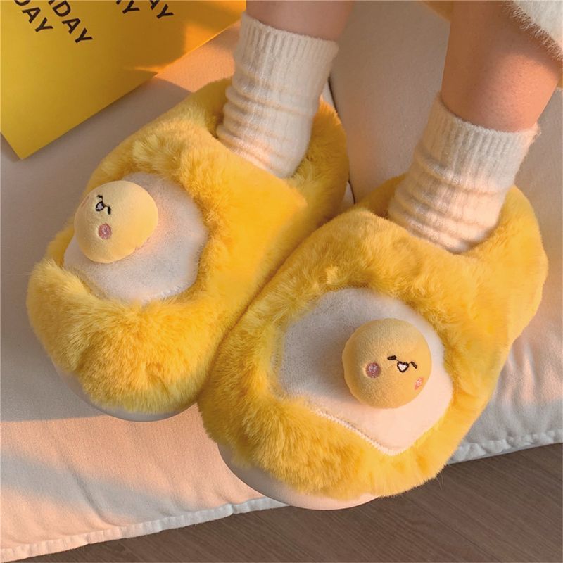 Women Shoes Winter - Nowe urocze kapcie w kształcie smażonego