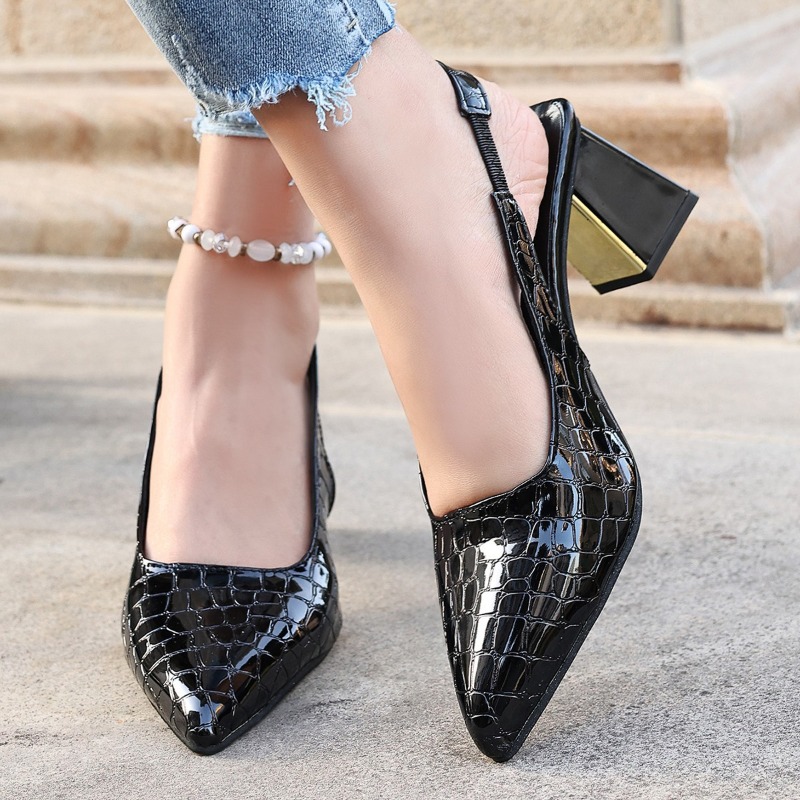 Letnie sandały na wysokim obca – Women Shoes Black recenzja i cena