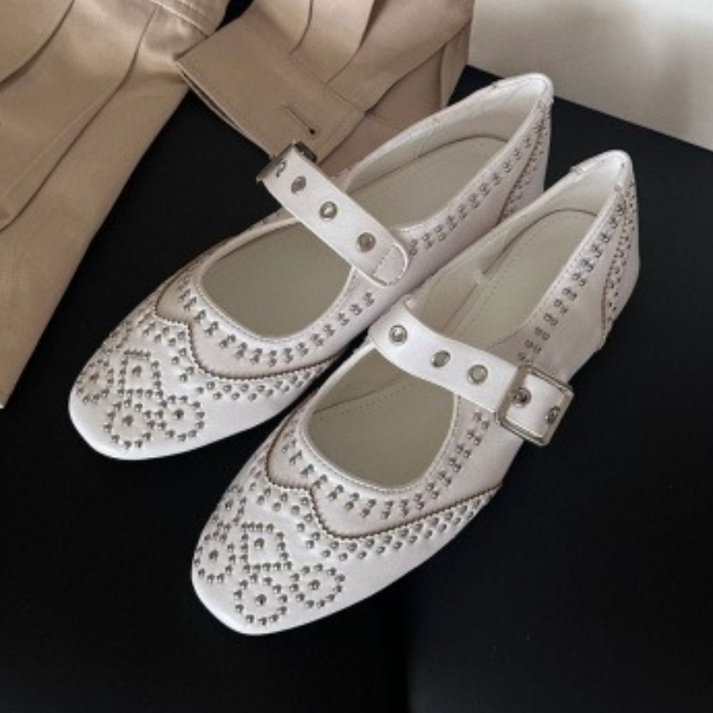 Damskie baleriny Mary Jane z o – Women'S Shoes Round Toe recenzja i cena