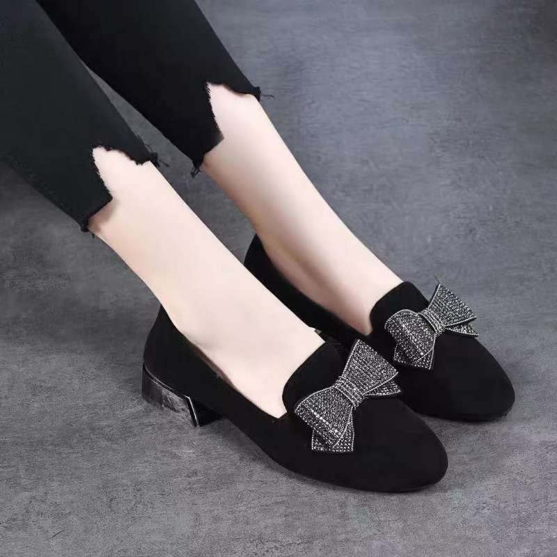Czarne modne damskie mokasyny  – Women Shoes Black recenzja i cena