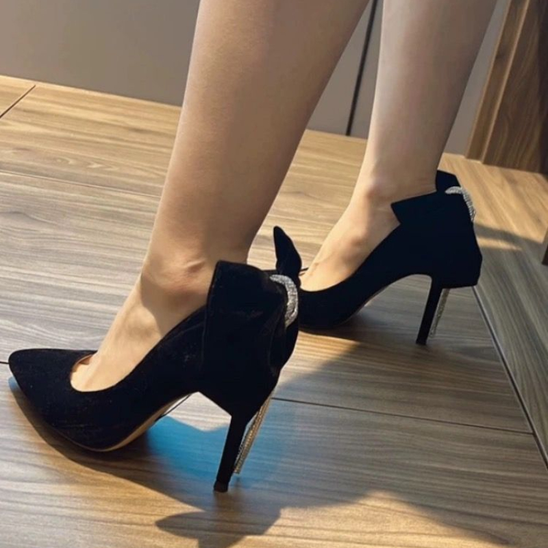 Czarne z kokardą Stilito Woman – Women Shoes Quick Delivery recenzja i cena