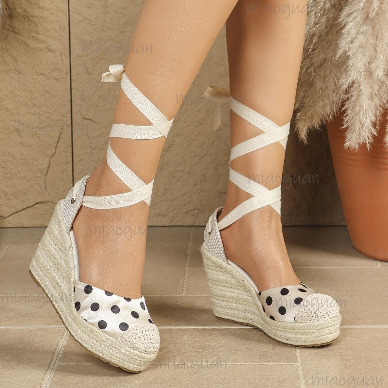 Damskie sandały espadryle na k – Ribbon Tie Heel recenzja i cena