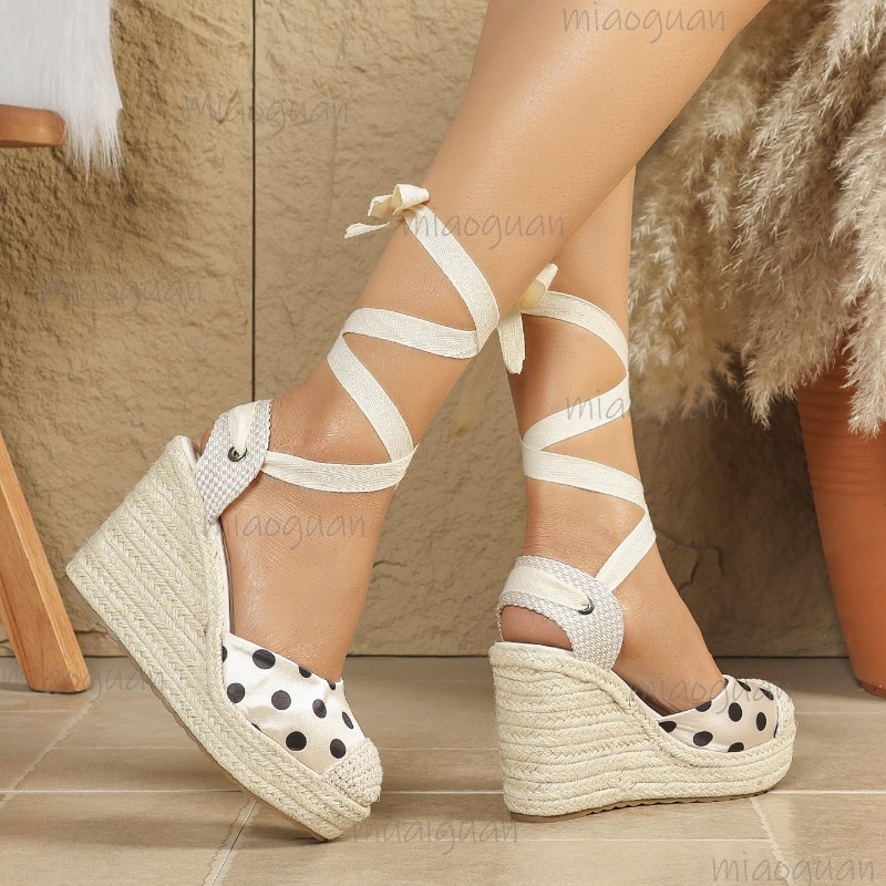 Damskie sandały espadryle na k – Ribbon Tie Heel recenzja i cena