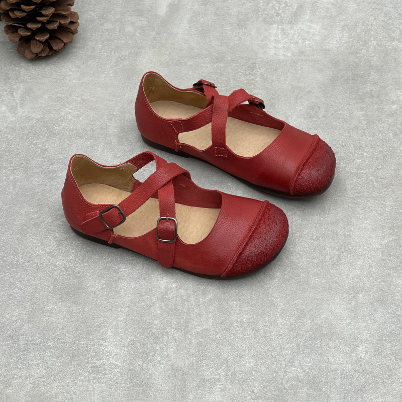 Damskie Oryginalne Ręcznie Rob – Women'S Shoes Round Toe recenzja i cena