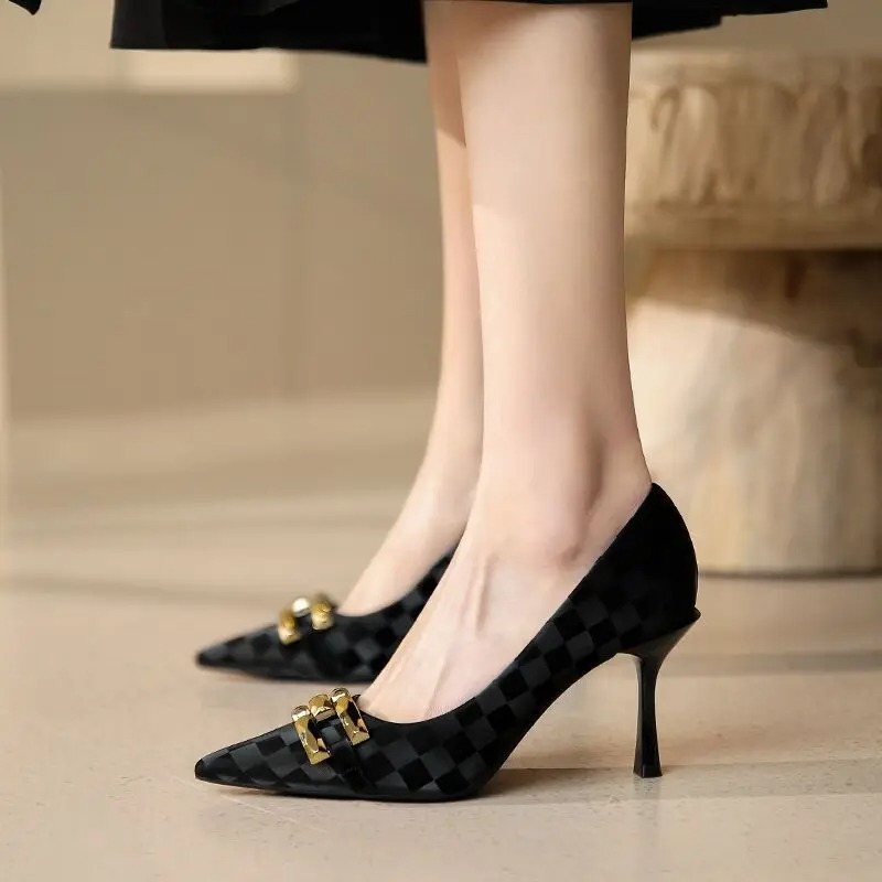 Czarne buty damskie na średnim – Women Shoes Quick Delivery recenzja i cena