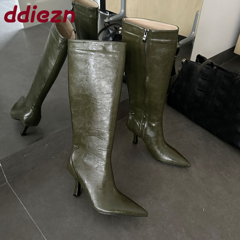 Damskie kozaki do kolan z ostr – Women'S Shoes Big Feet recenzja i cena