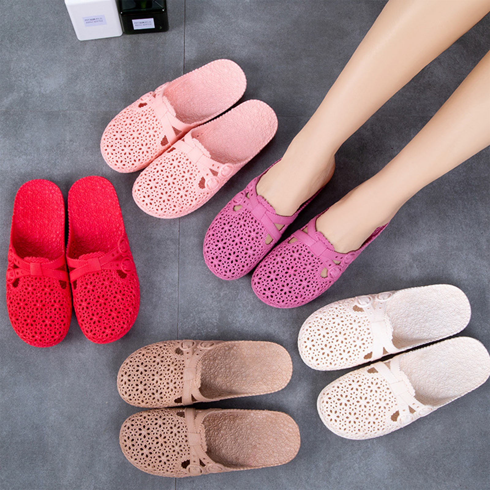 Klapki damskie z odkrytymi pal – Women Shoes Model recenzja i cena