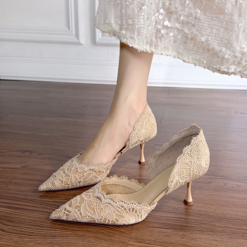 Koronkowe szpilki z ostrym nos – Women Shoes Model recenzja i cena