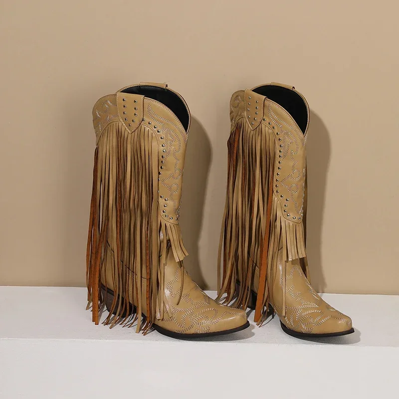 Fringe Rivet Western Women Mid – Western Cowgirl Boot recenzja i cena