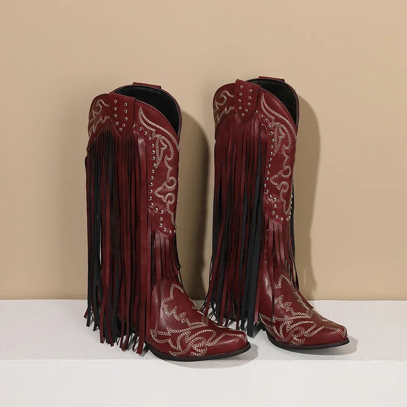 Fringe Rivet Western Women Mid – Western Cowgirl Boot recenzja i cena