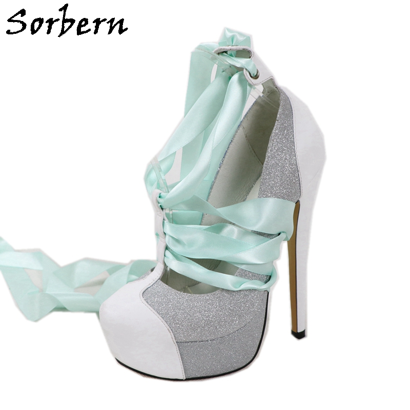 Sorbern Białe prawdziwe skórza – Ribbon Tie Heel recenzja i cena