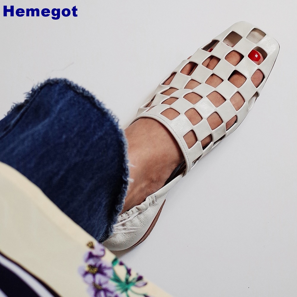 Damskie czarne płaskie sandały – Women Shoes Black recenzja i cena