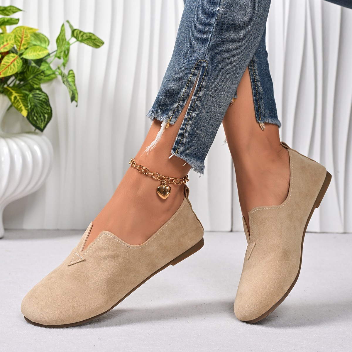 Damskie płaskie buty wsuwane z – Women Shoes Quick Delivery recenzja i cena