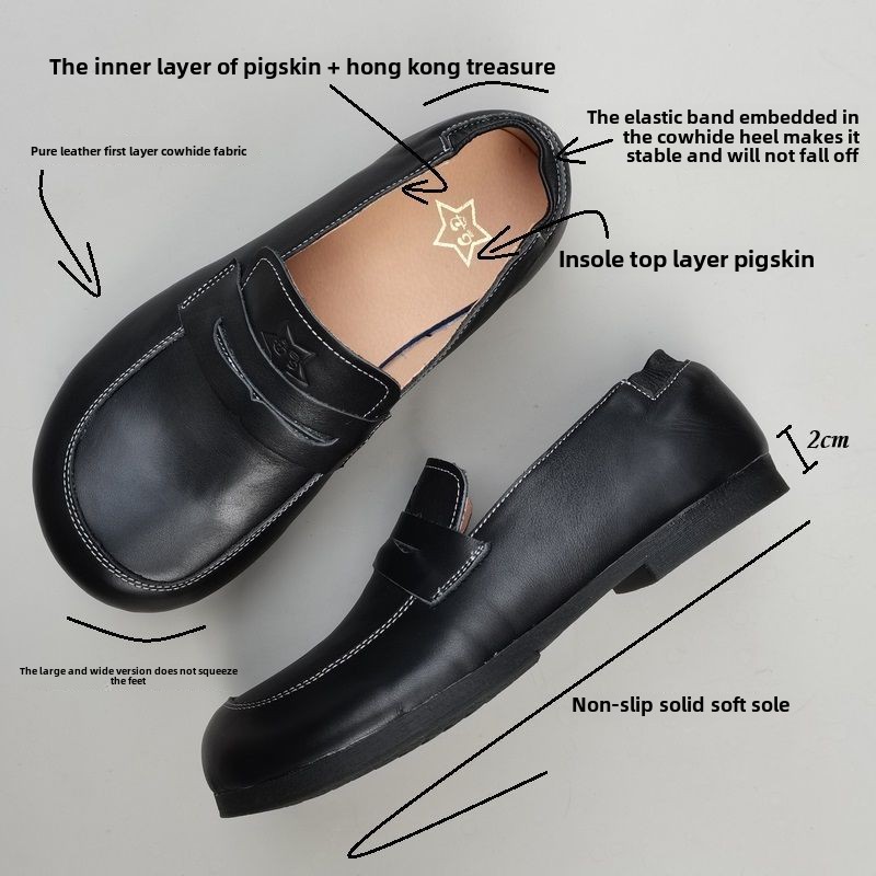 Naturalne skórzane szerokie bu – Women Shoes For Big Feet recenzja i cena