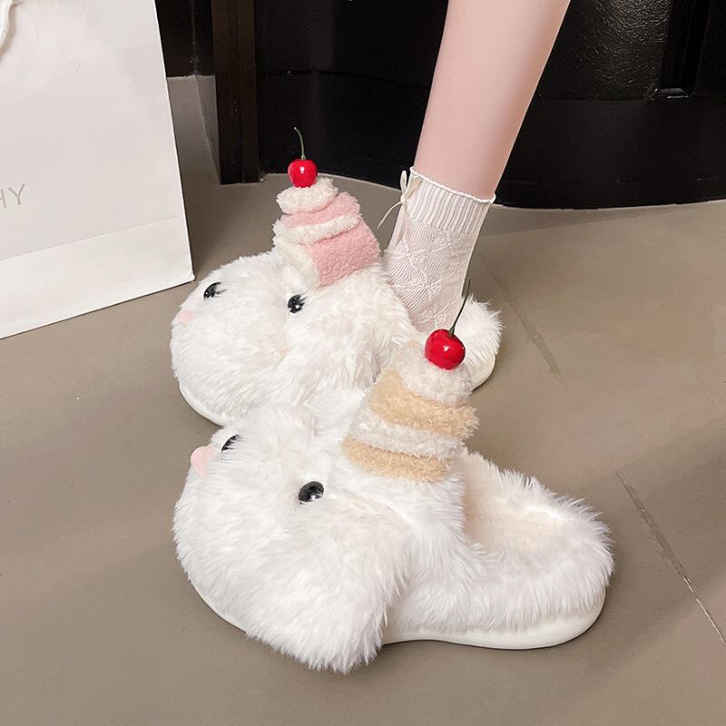 Zimowe puszyste damskie kapcie – Women Shoes Winter recenzja i cena