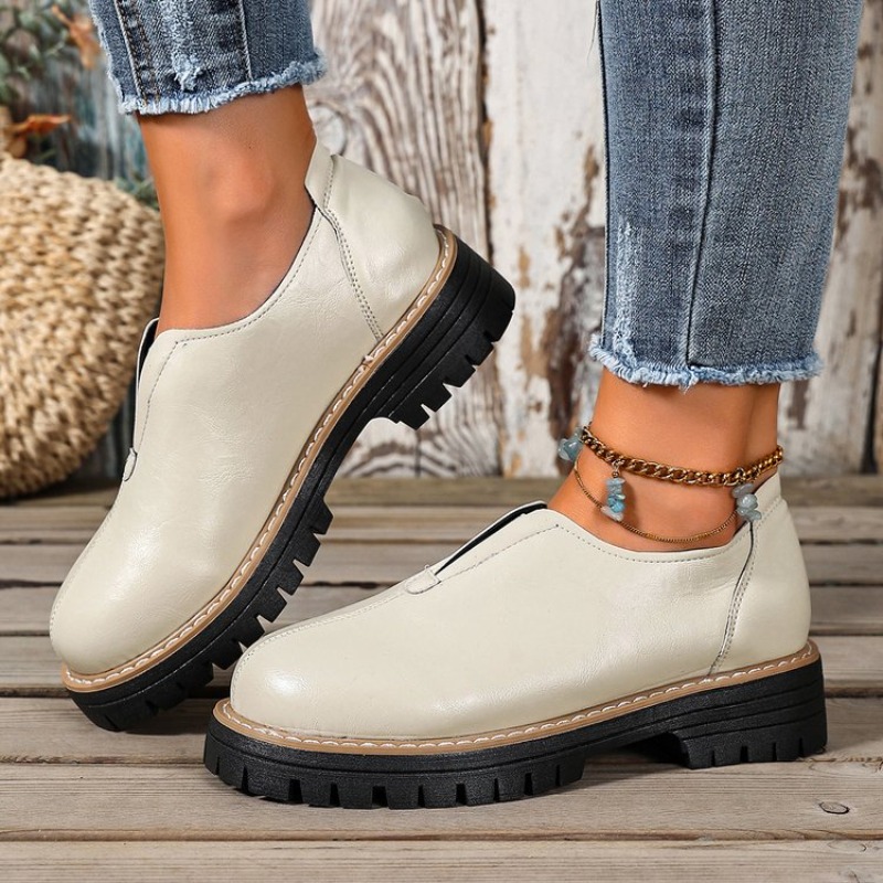 Damskie buty w stylu retro bry – Women'S Shoes Round Toe recenzja i cena