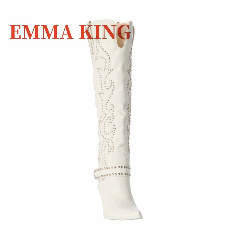 Botki damskie do kolan z nitam – Western Cowgirl Boot recenzja i cena
