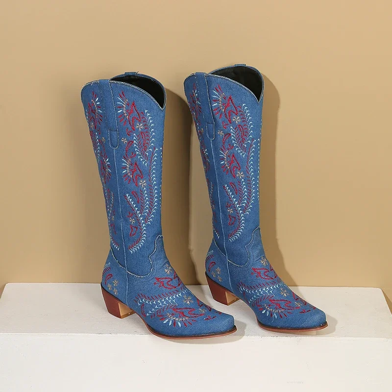 Niebieskie dżinsy Western Cowg – Western Cowgirl Boot recenzja i cena